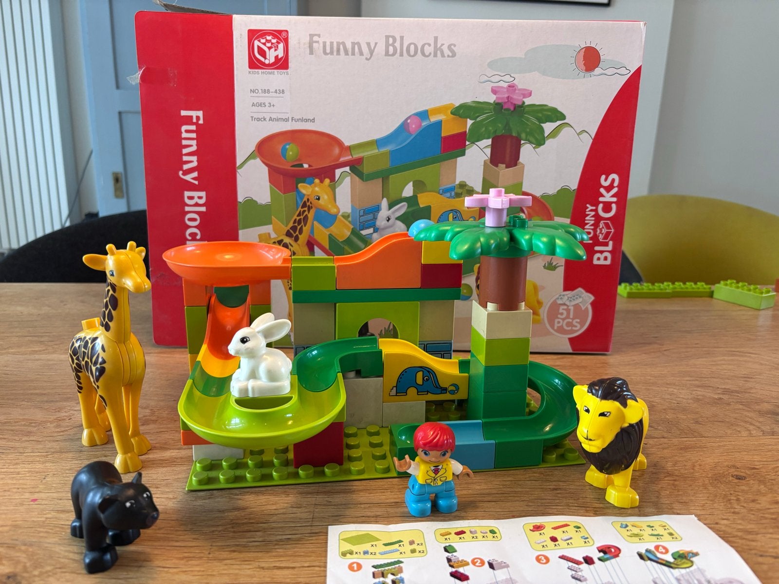 Funny Blocks Knikkerbaan - Duplo compatibel, Ophalen of Verzenden, Gebruikt, Overige merken
