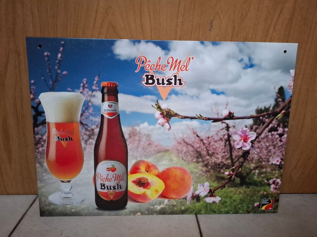 Reclamebord Bush bier, Verzamelen, Biermerken, Ophalen of Verzenden, Nieuw, Reclamebord, Plaat of Schild, Overige merken