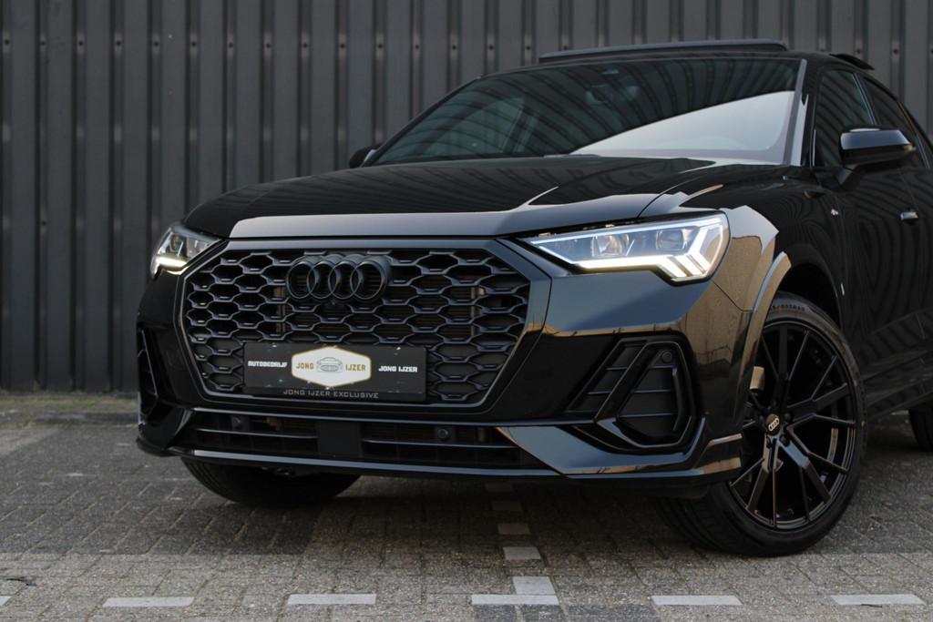 Audi Q3 Sportback 35 TFSI 3x S-LINE PANO SONOS 360 CAM SFEER, Auto's, 4 cilinders, 150 pk, Zwart, 14 km/l
