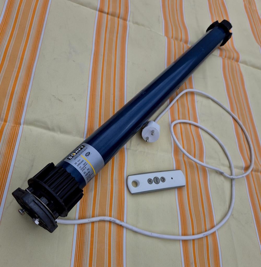Comleet Somfy LT 60 OREA RTS 55/17 zonnescherm motor, Doe-het-zelf en Verbouw, Rolluiken, Ophalen of Verzenden, Zo goed als nieuw