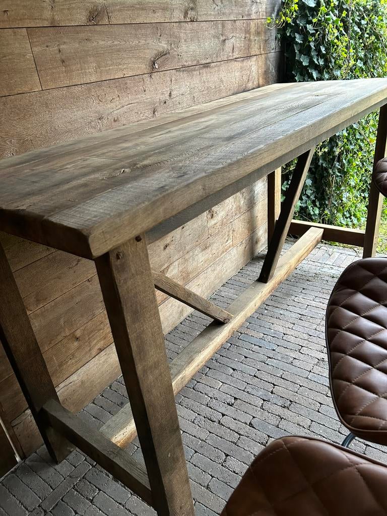 Bar/wijntafel, Ophalen, Zo goed als nieuw, Rechthoekig, Hout