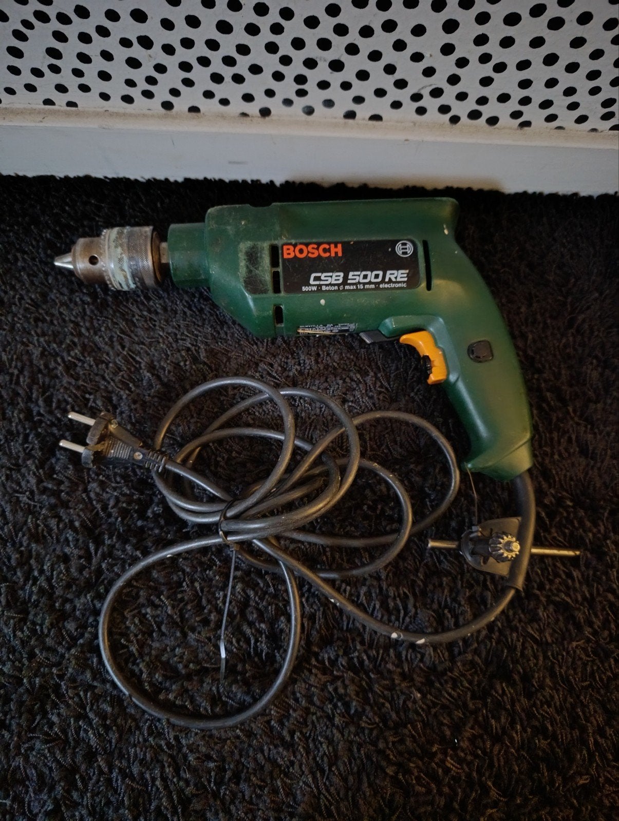 Bosch CSB 500 RE Boormachine - Vintage en Krachtig, Gebruikt, Variabele snelheid, 400 tot 600 watt, Ophalen