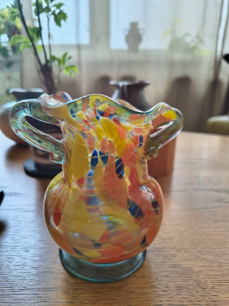 Murano Italy stijl glazen vaas, Ophalen of Verzenden