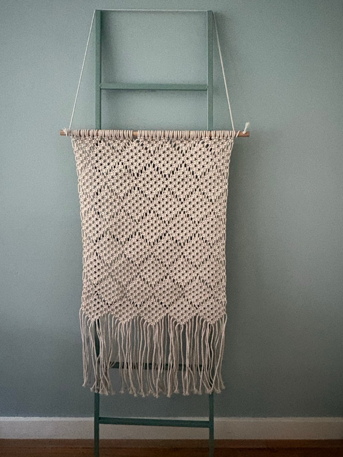 Handgemaakt Macramé Wandkleed - Boho Stijl, Huis en Inrichting, Beige, Verzenden, Boho, Nieuw