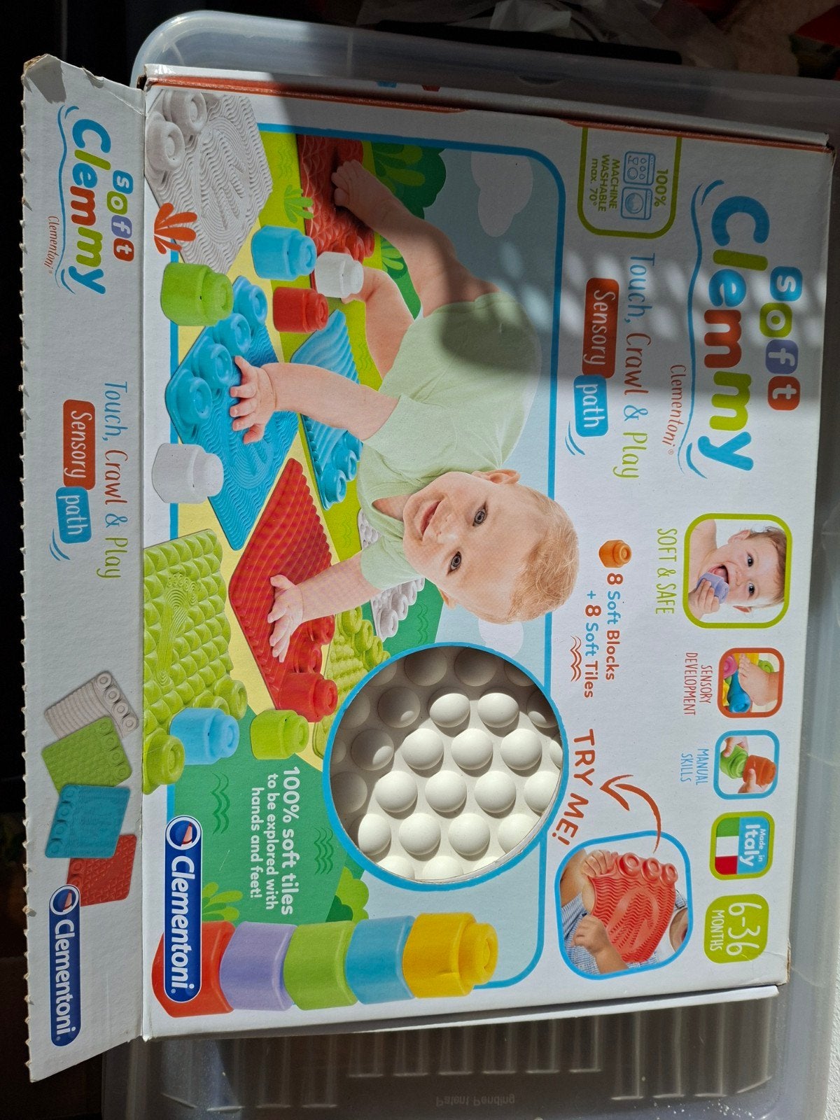Clementoni Soft Clemmy: Touch Crawl & Play Sensorisch Pad, Ophalen of Verzenden, Zo goed als nieuw, Overige typen