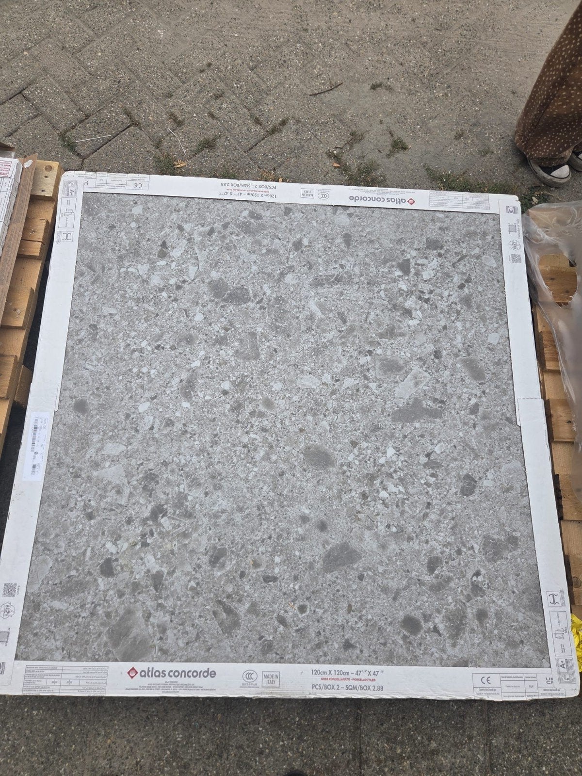 Nieuwe Atlas Concorde Boost Mix Pearl 120x120 tegels, 60 cm of meer, Nieuw, Ophalen of Verzenden, Vloertegels
