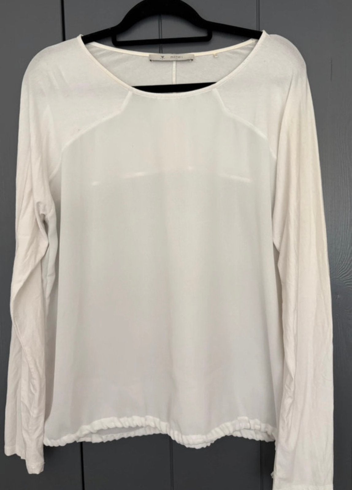 Blouse Monari 44, Ophalen of Verzenden, Zo goed als nieuw, Maat 42/44 (L), Wit