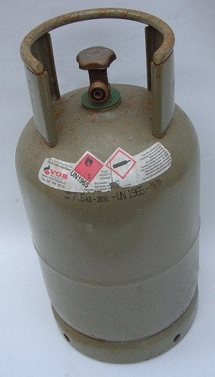 Gasfles leeg voor 5 kilo vulling camper Barbeque Tent, Ophalen, Gebruikt