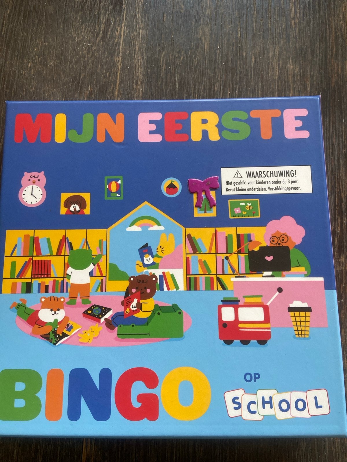 Mijn Eerste Bingo op School - Educatief Kinderspel, Hobby en Vrije tijd, Drie of vier spelers, Ophalen of Verzenden, Zo goed als nieuw
