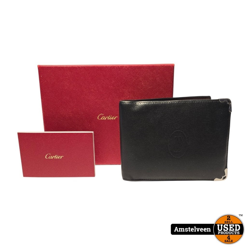 Cartier Must Portemonnee Black | Nette Staat, Sieraden, Tassen en Uiterlijk, Portemonnees, Cartier, Gebruikt, Support@cartier.com