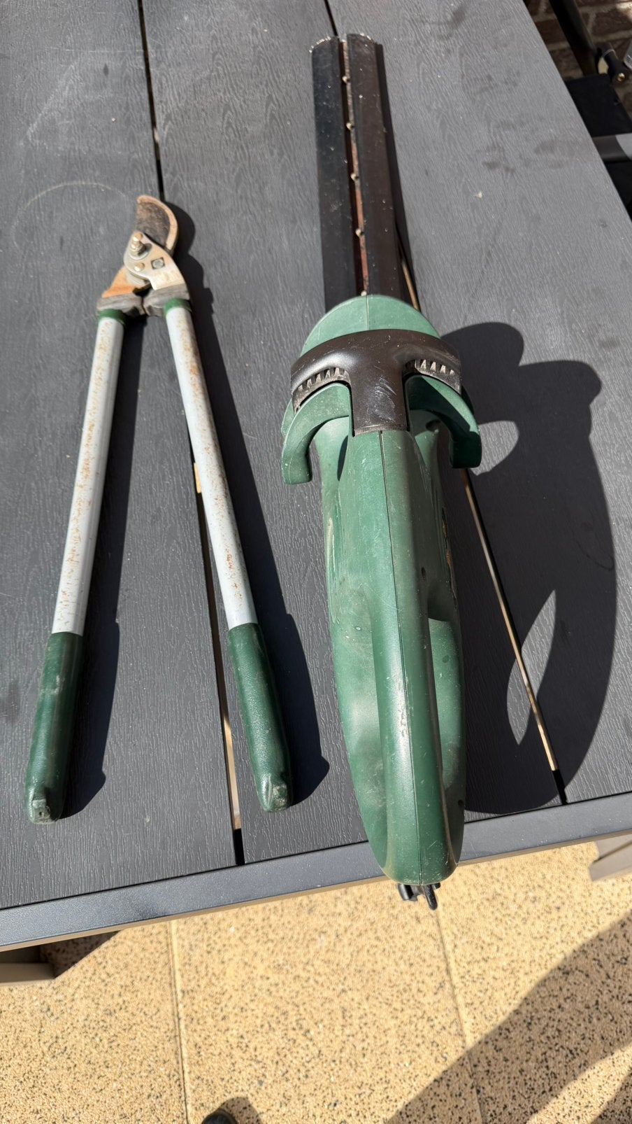 Greenway elektrische heggenschaar met takken knipper!, Ophalen, Gebruikt, Elektrisch