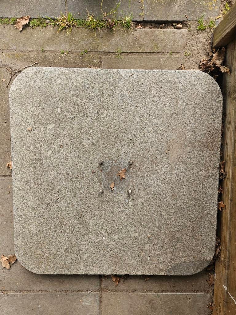 Zware parasoltegel 80x80 cm, Ophalen, Gebruikt, Minder dan 1 meter, Parasolvoet