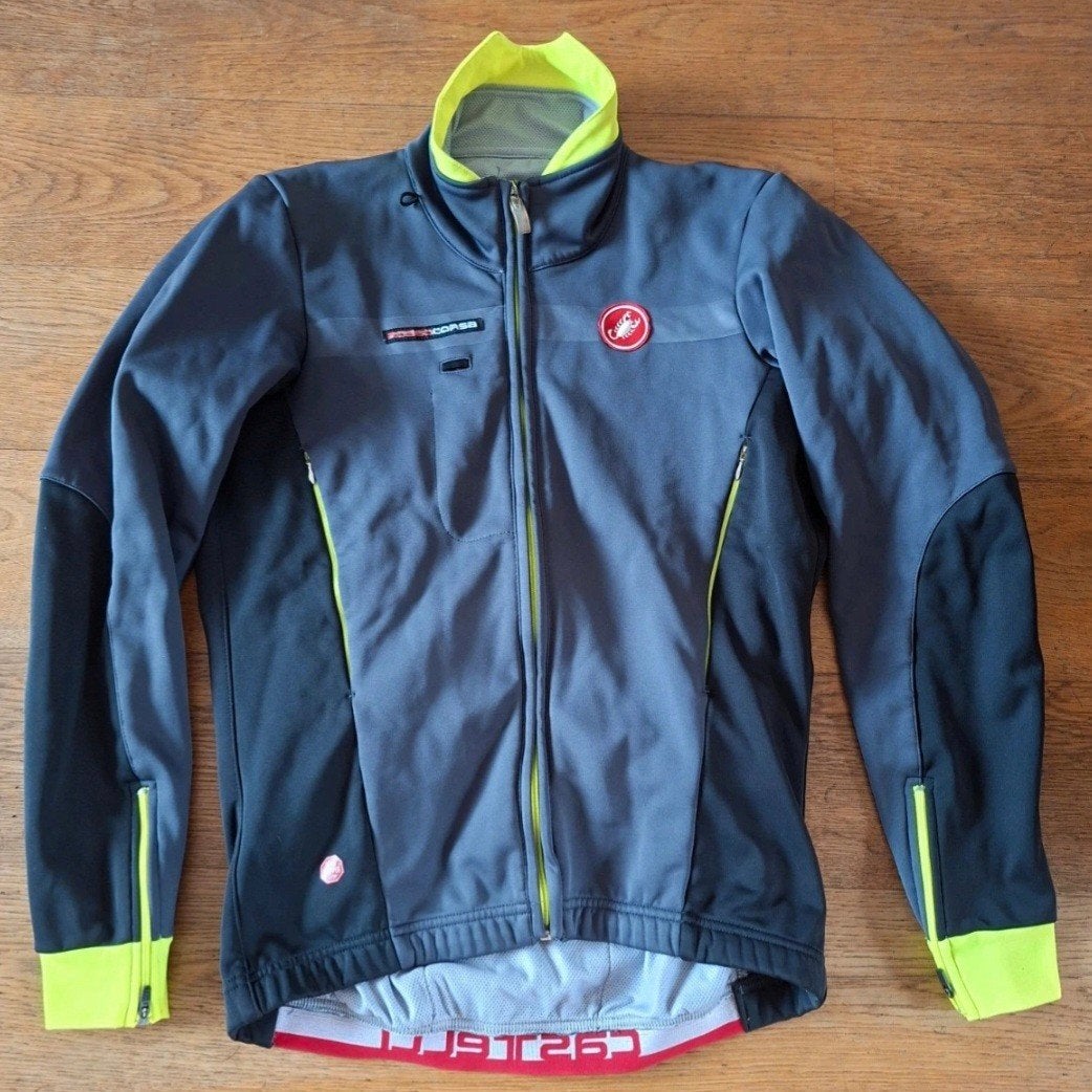 Castelli Rosso Corsa Windstopper Winterjack Maat L, Castelli, Zo goed als nieuw, L, Bovenkleding