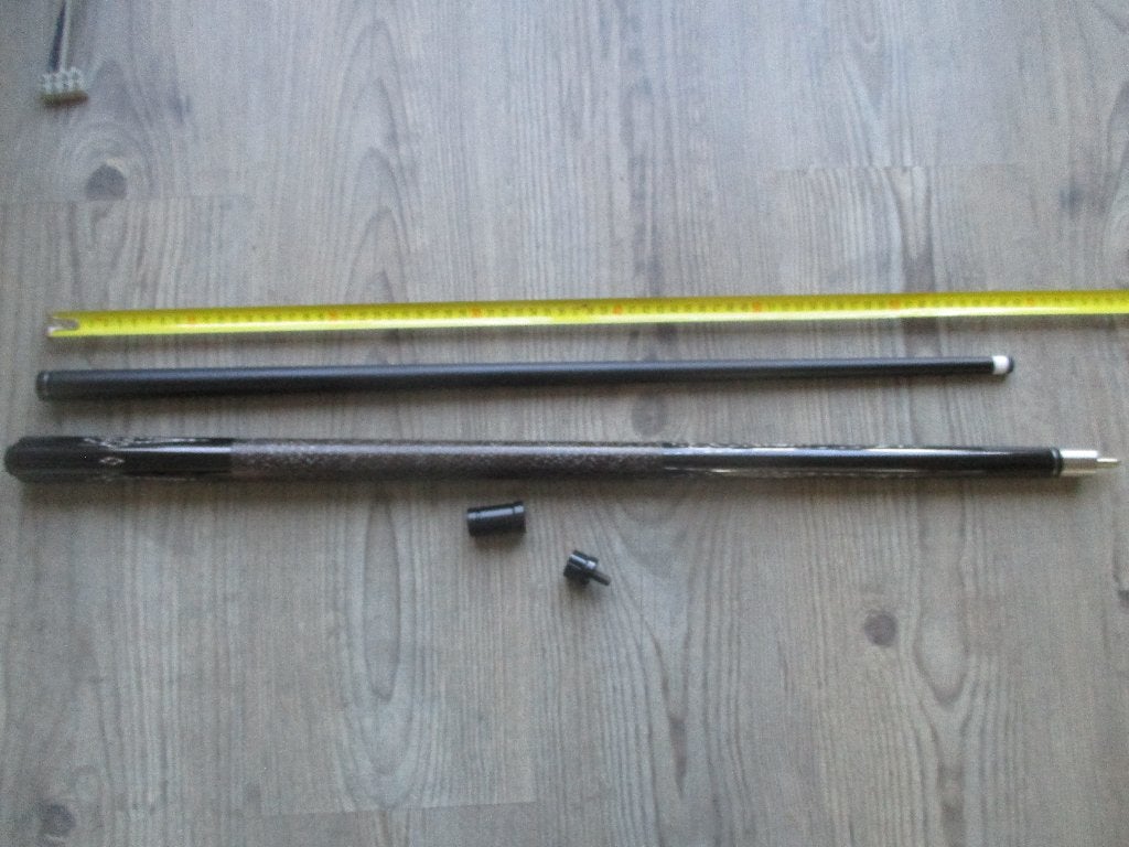 Mooie zwarte biljart keu met carbon top, Ophalen of Verzenden, Nieuw, Keu of Ballen