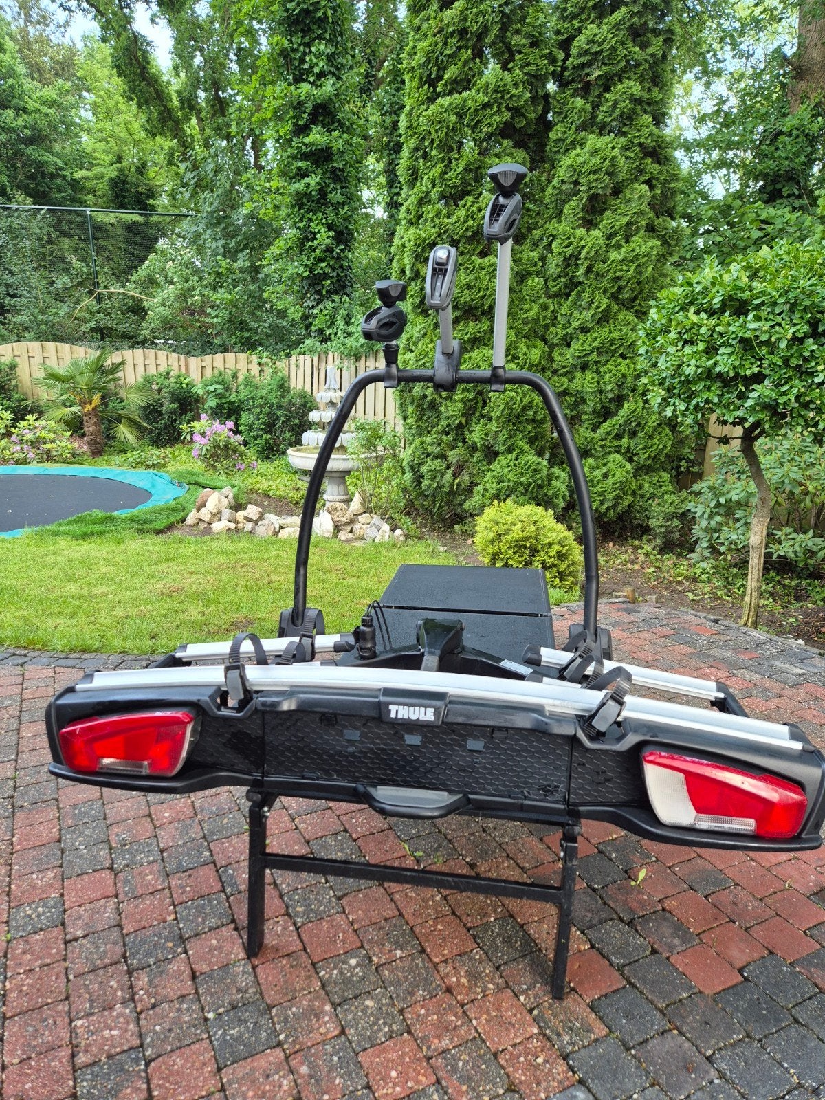 Fietsendrager thule velospace xt 3939 nieuwst model 2025., Auto diversen, Fietsendragers, Zo goed als nieuw, Trekhaakdrager, 3 fietsen of meer
