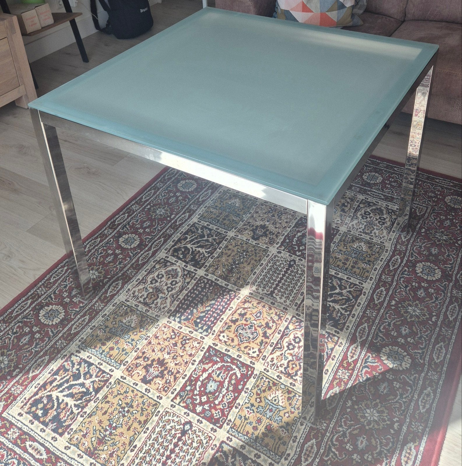 Glazen Keuken Tafel, Ophalen, Gebruikt, 50 tot 100 cm, 50 tot 100 cm