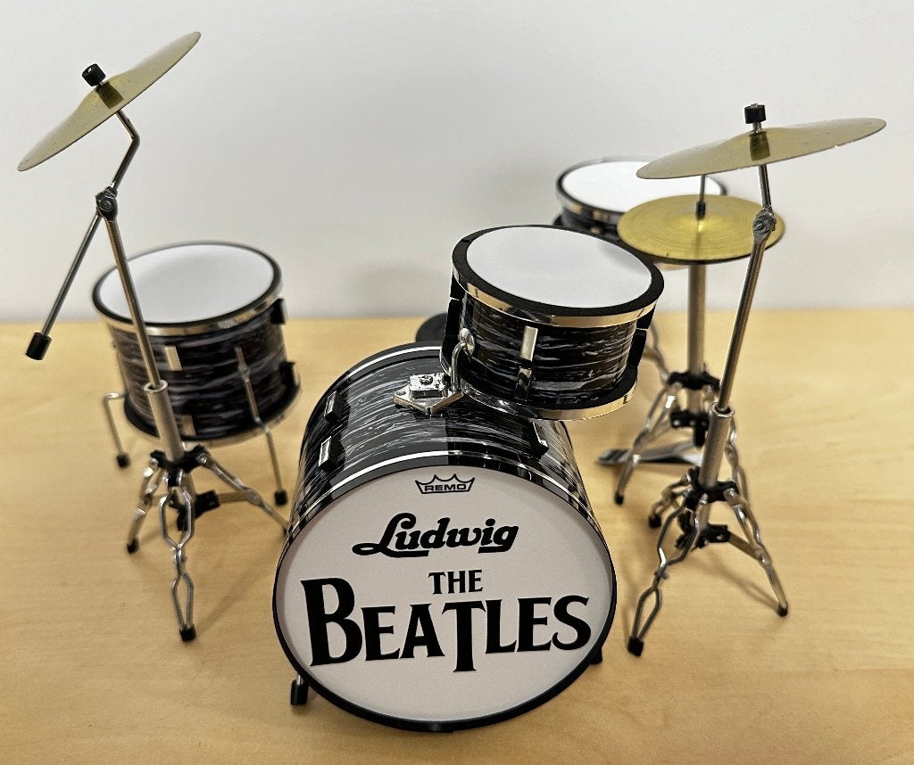 The Beatles Ludwig miniatuur drumstel drum decoratie, Info@deconoord.nl, Deco Noord, Nieuw, Ophalen of Verzenden
