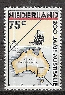 Nederland, Australië, 200 jaar, 1988., Postzegels en Munten, Postzegels | Nederland, Ophalen of Verzenden, Na 1940, Postfris