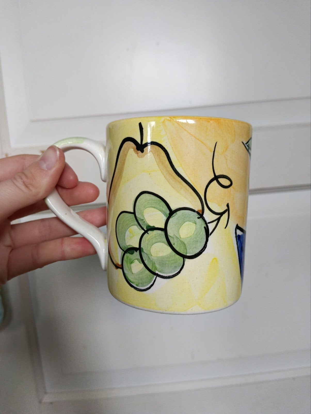 Bella Ceramica Mok met fruitprint, Ophalen, Gebruikt, Overige merken, Keramiek