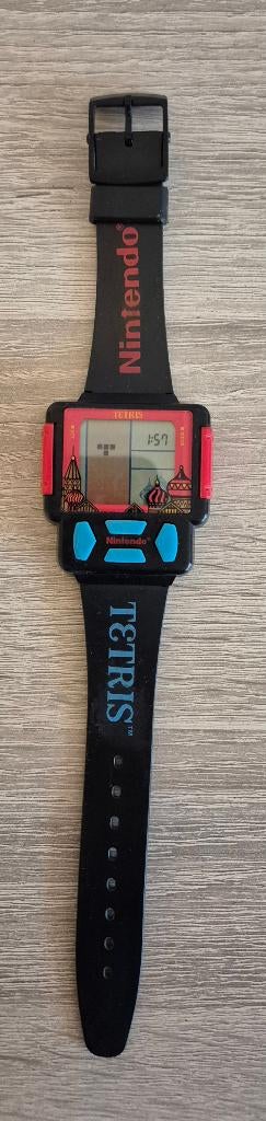 Nintendo Tetris game & watch horloge Zeon 8322, Puzzel en Educatief, Gebruikt, 1 speler, Ophalen of Verzenden