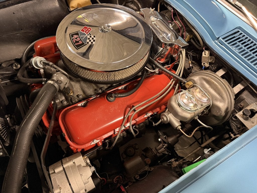 Chevrolet Corvette C2 427 Big Block 7.0 Liter / 390 HP / Tur, Zwart, Blauw, Bedrijf, Handgeschakeld