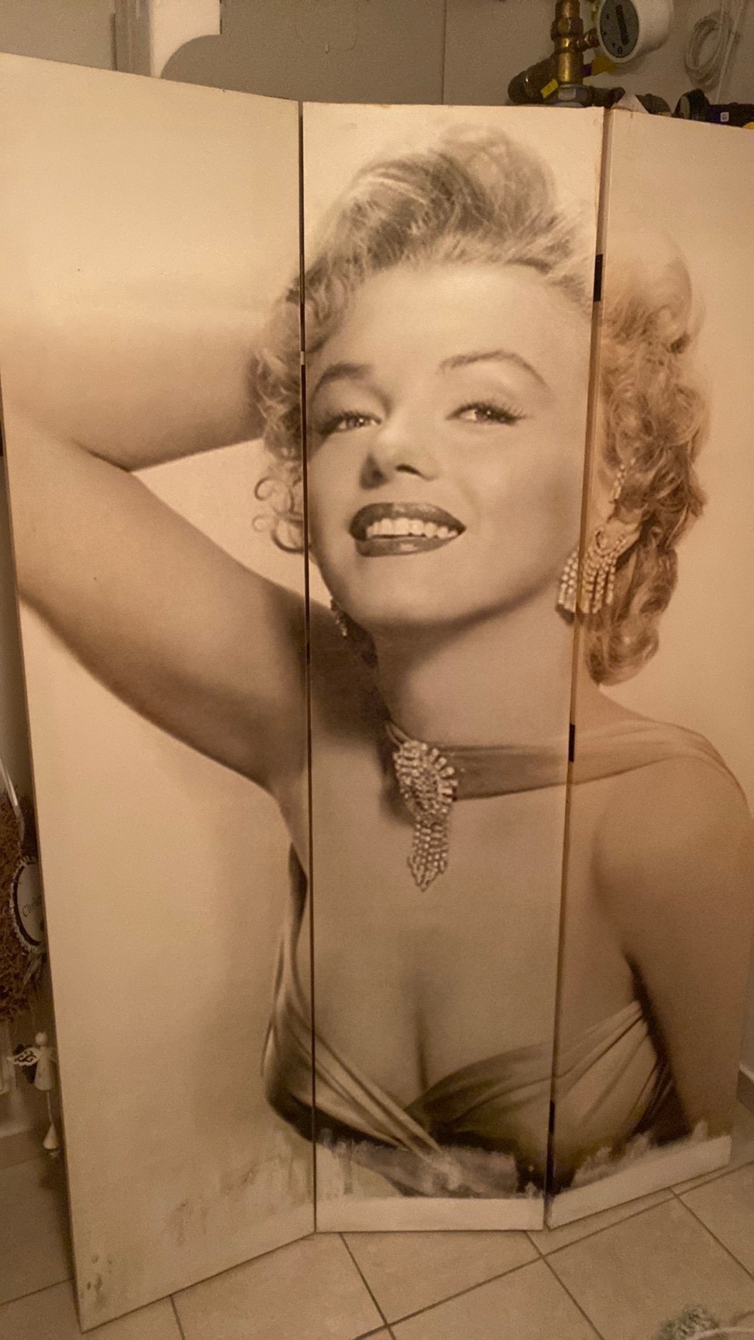 Vintage kamerscherm Marilyn Monroe, Ophalen, Zo goed als nieuw