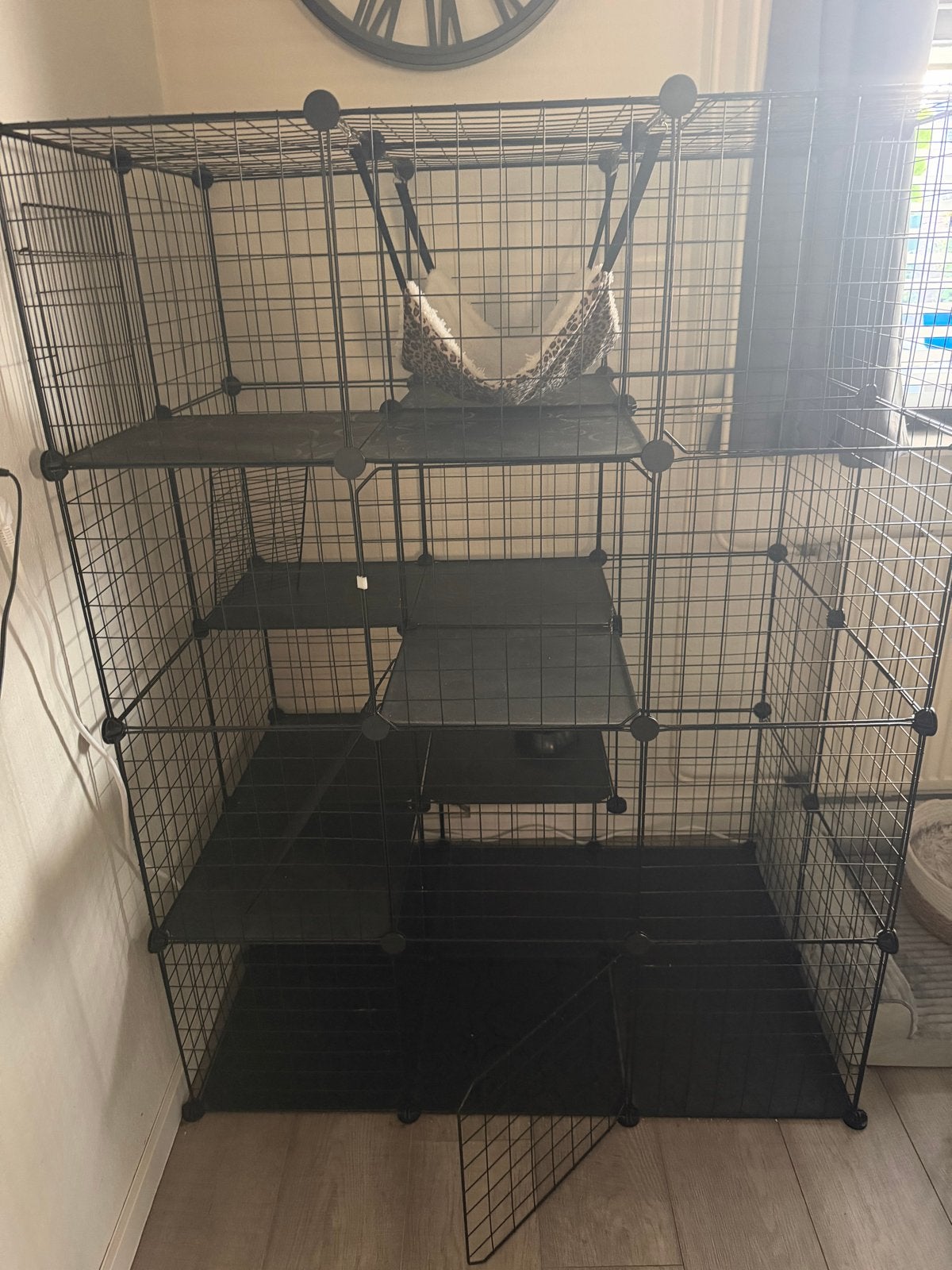 Kitten & Katten ren / werpverblijf/speelverblijf met hangmat, Ophalen of Verzenden, Zo goed als nieuw