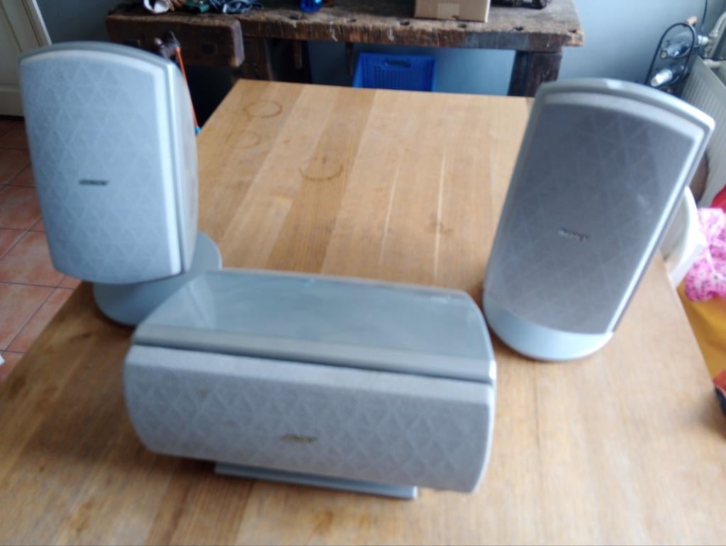 Sony speakerset 2x front 1x center, Ophalen, Front, Rear of Stereo speakers, Sony