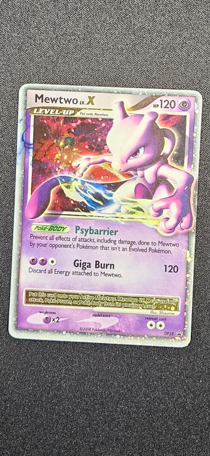 Mewtwo LV.X #DP28, Ophalen of Verzenden, Zo goed als nieuw, Meerdere kaarten