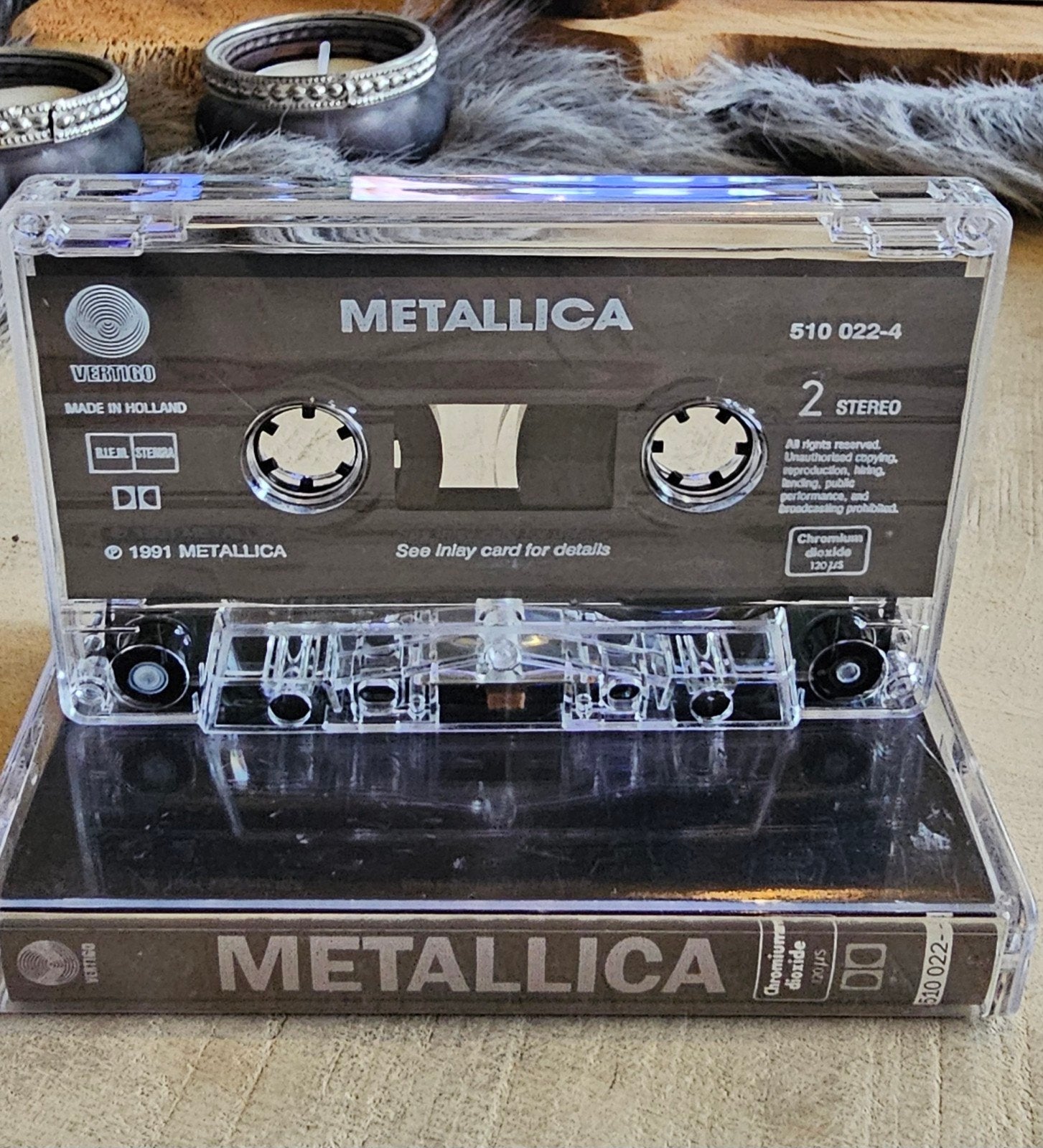 Exclusieve Metallica-The Black Album cassette chromium RARE, 1 bandje, Ophalen of Verzenden, Zo goed als nieuw, Origineel