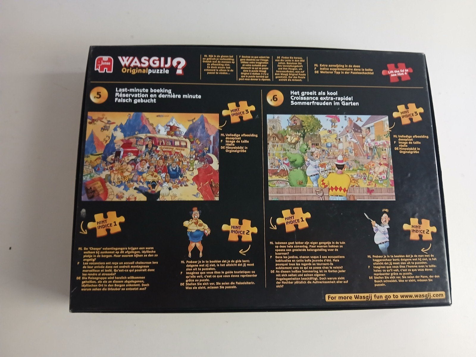 Wasgij Original Puzzel 5 & 6 - 2x1000 stukjes, Ophalen of Verzenden, 500 t/m 1500 stukjes, Zo goed als nieuw, Legpuzzel