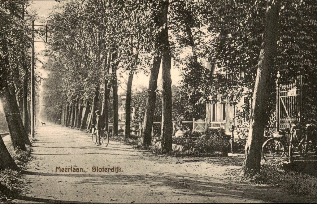 Sloterdijk - Meerlaan - Straatbeeld, Verzamelen, Ophalen of Verzenden, Voor 1920, Ongelopen, Noord-Holland