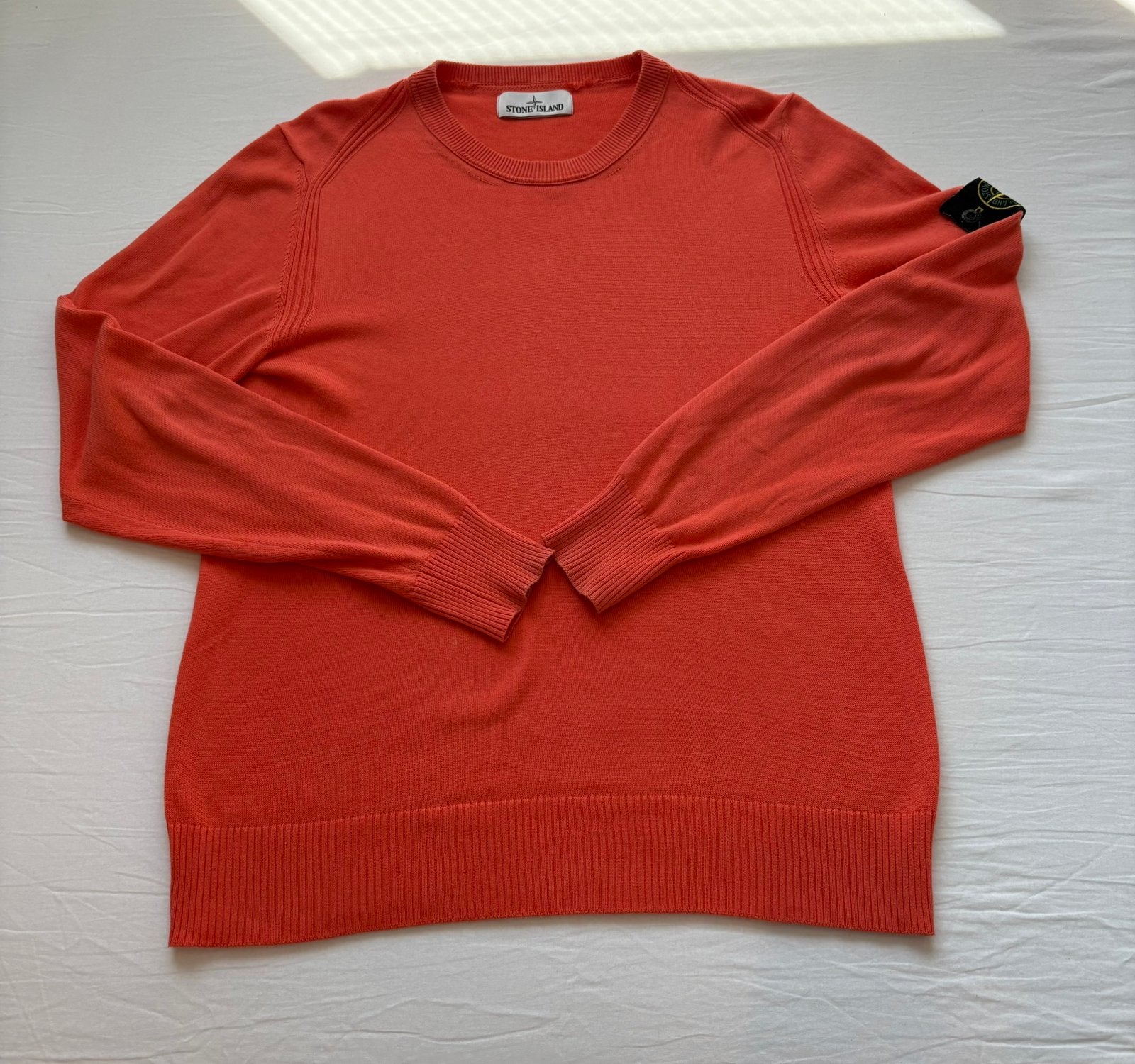 Stone Island trui oranje maat S, Ophalen of Verzenden, Zo goed als nieuw, Maat 46 (S) of kleiner, Oranje