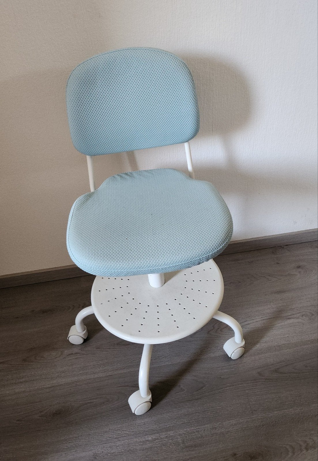 Ikea Vimund bureaustoel voor kinderen - Lichtblauw, Ophalen, Gebruikt, Blauw, Bureaustoel
