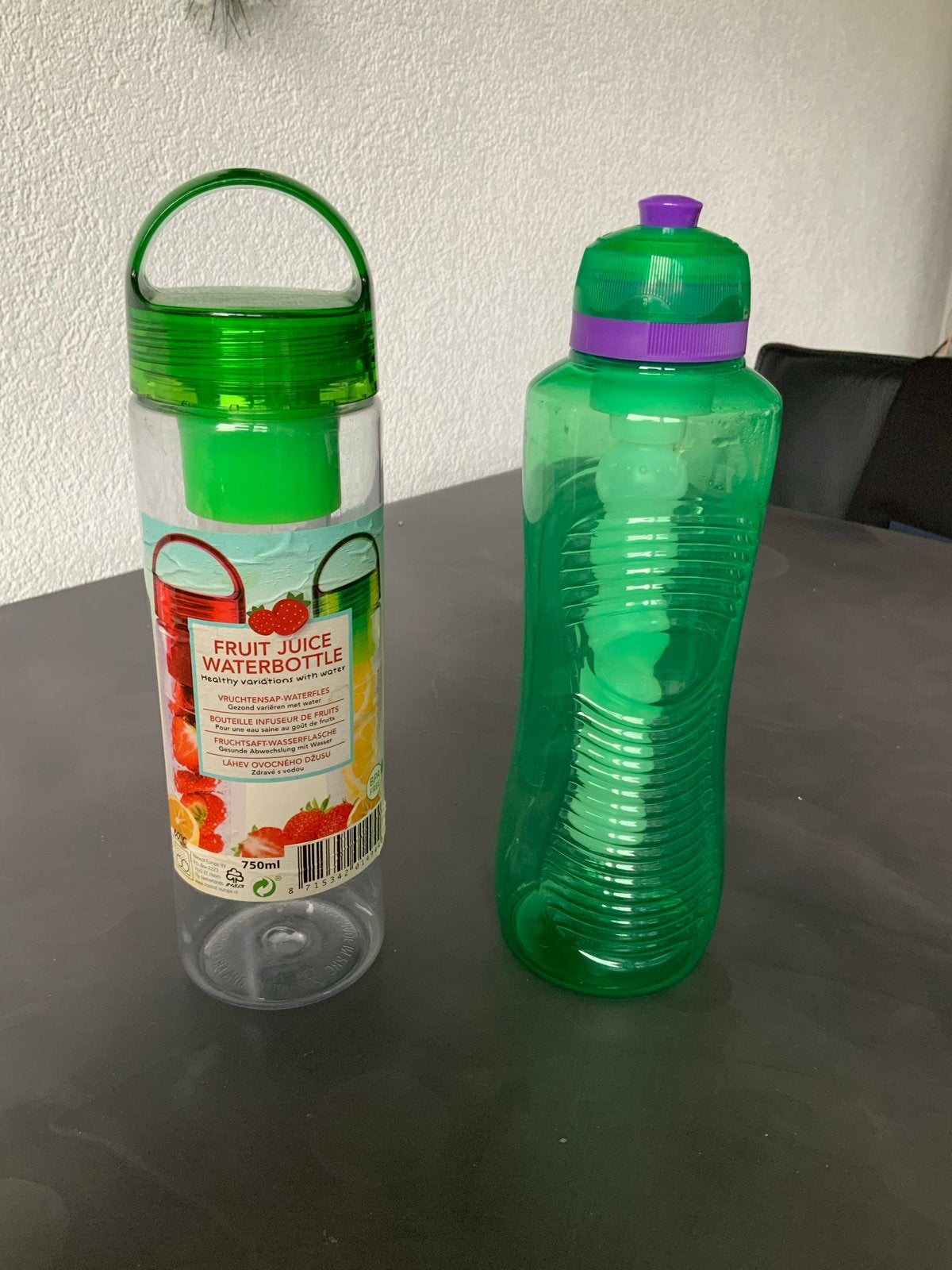 Fruit Juice Waterfles & Waterfles met Koelstaaf, Kunststof, Ophalen of Verzenden, Overige merken, Groen