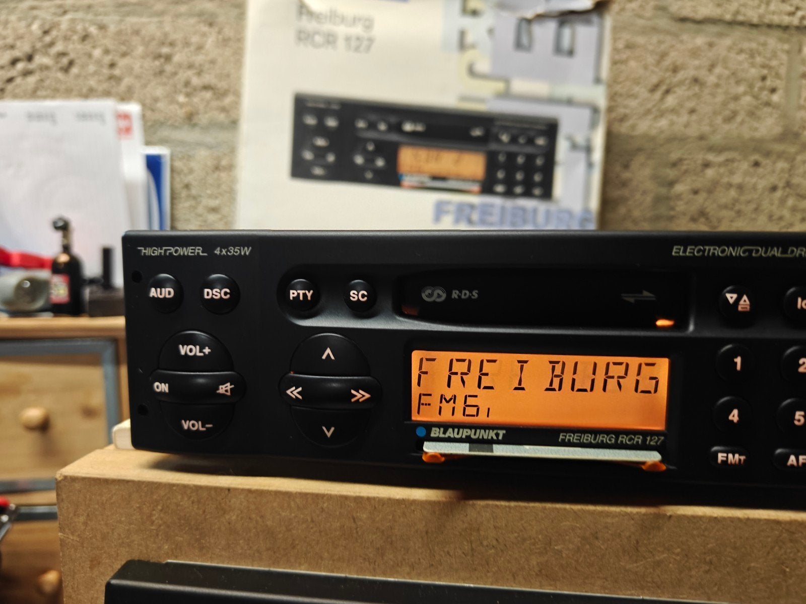 Blaupunkt Freiburg RCR 127 FM/Cassette boxed in nieuwstaat, Ophalen of Verzenden, Zo goed als nieuw