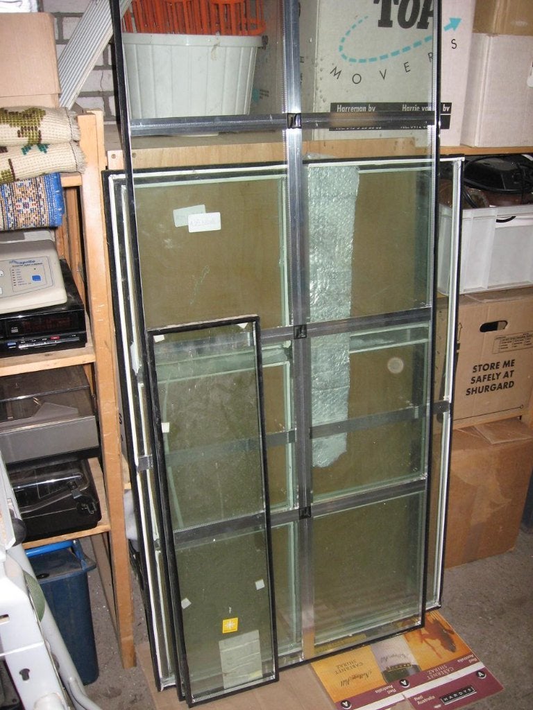 Dubbel glas met wiener sprosse, Ophalen, Nieuw, Minder dan 80 cm, Gevelraam of Ruit