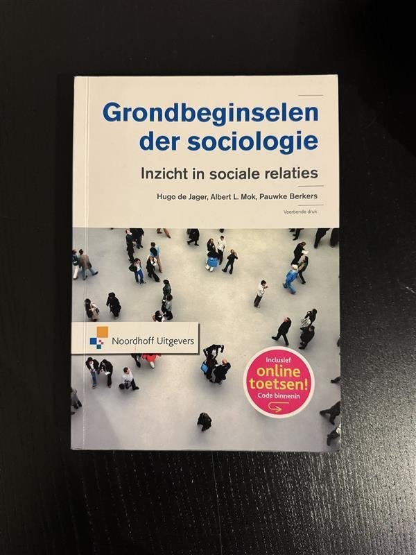 Grondbeginselen der sociologie - Hugo de Jager e.a., Ophalen, HBO, Zo goed als nieuw, Hugo de Jager, Albert L. Mok, Pauwke Berkers