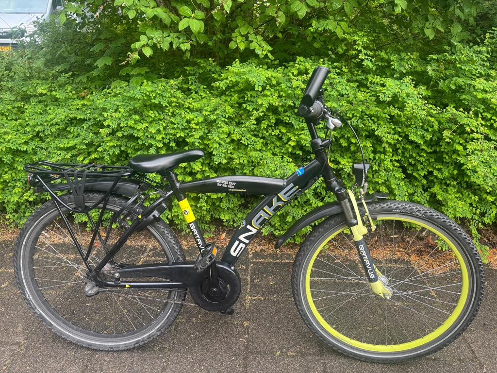 Batavus Snake 26 inch jongensfiets framemaat 43, Terugtraprem, Gebruikt, Versnellingen, Ophalen