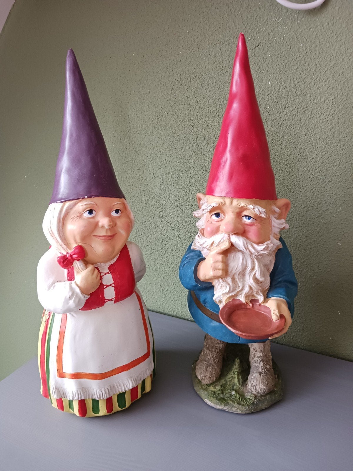 Rien Poortvliet kabouter / tuinkabouter David en Lisa 40 cm, Diversen, Kerst, Ophalen