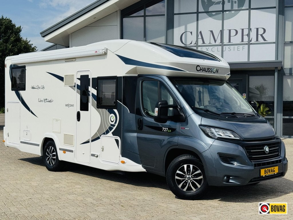 Chausson Welcome 727 GA Automaat Enkele bedden, Caravans en Kamperen, Automaat, Standaard zit, Ringverwarming, Fiat