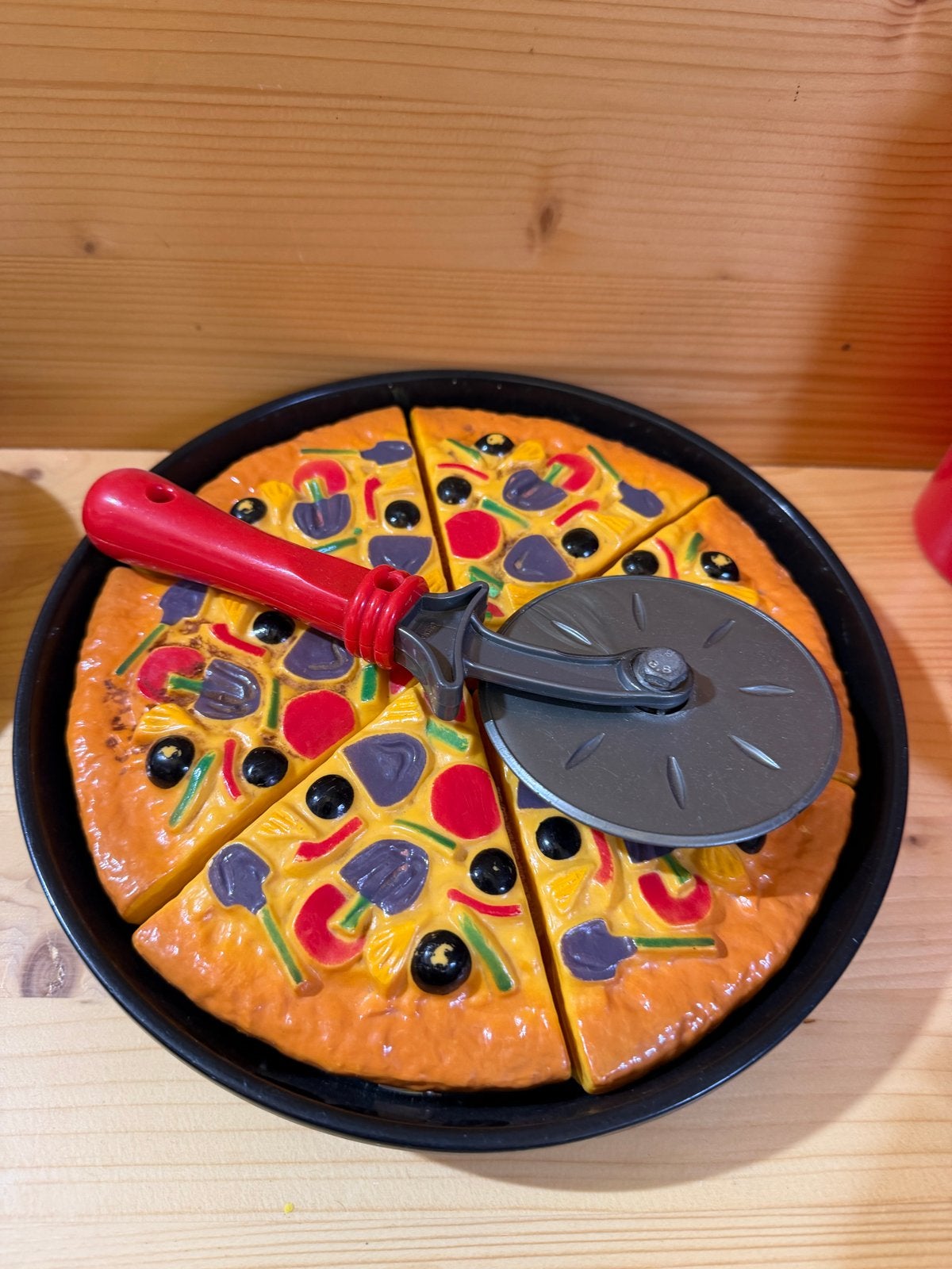 Grote speelgoedkeuken set: pizza, hamburgers, groenten, bood, Ophalen of Verzenden, Zo goed als nieuw, Jongen of Meisje
