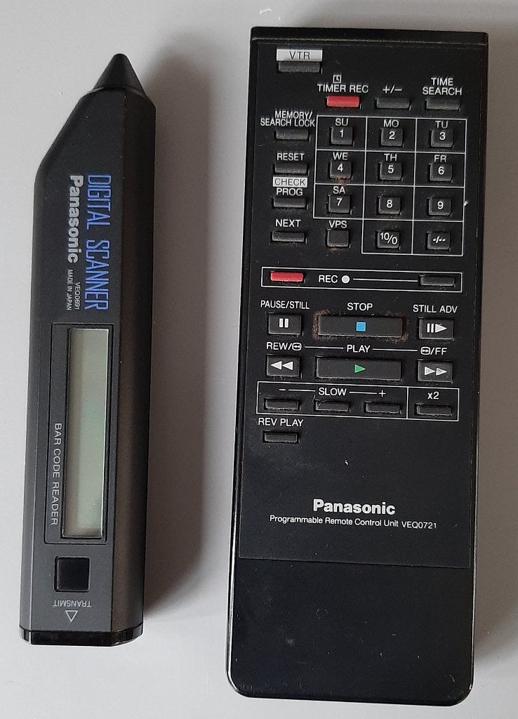 Afstandsbediening en digital scanner van Panasonic NV-G45, Ophalen, Origineel, Vhs