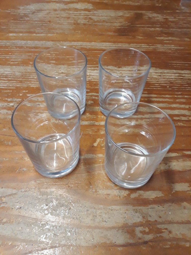 4x drinkglas, waterglas., Glas of Glazen, Gebruikt, Ophalen of Verzenden, Glas