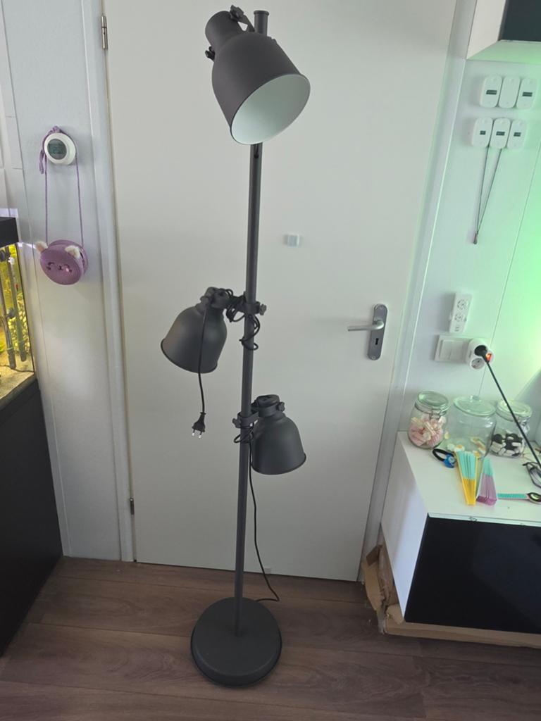 Complete set IKEA Hektar lampen: staand, spot en hanglampen, Ophalen, Gebruikt, Metaal, 150 tot 200 cm
