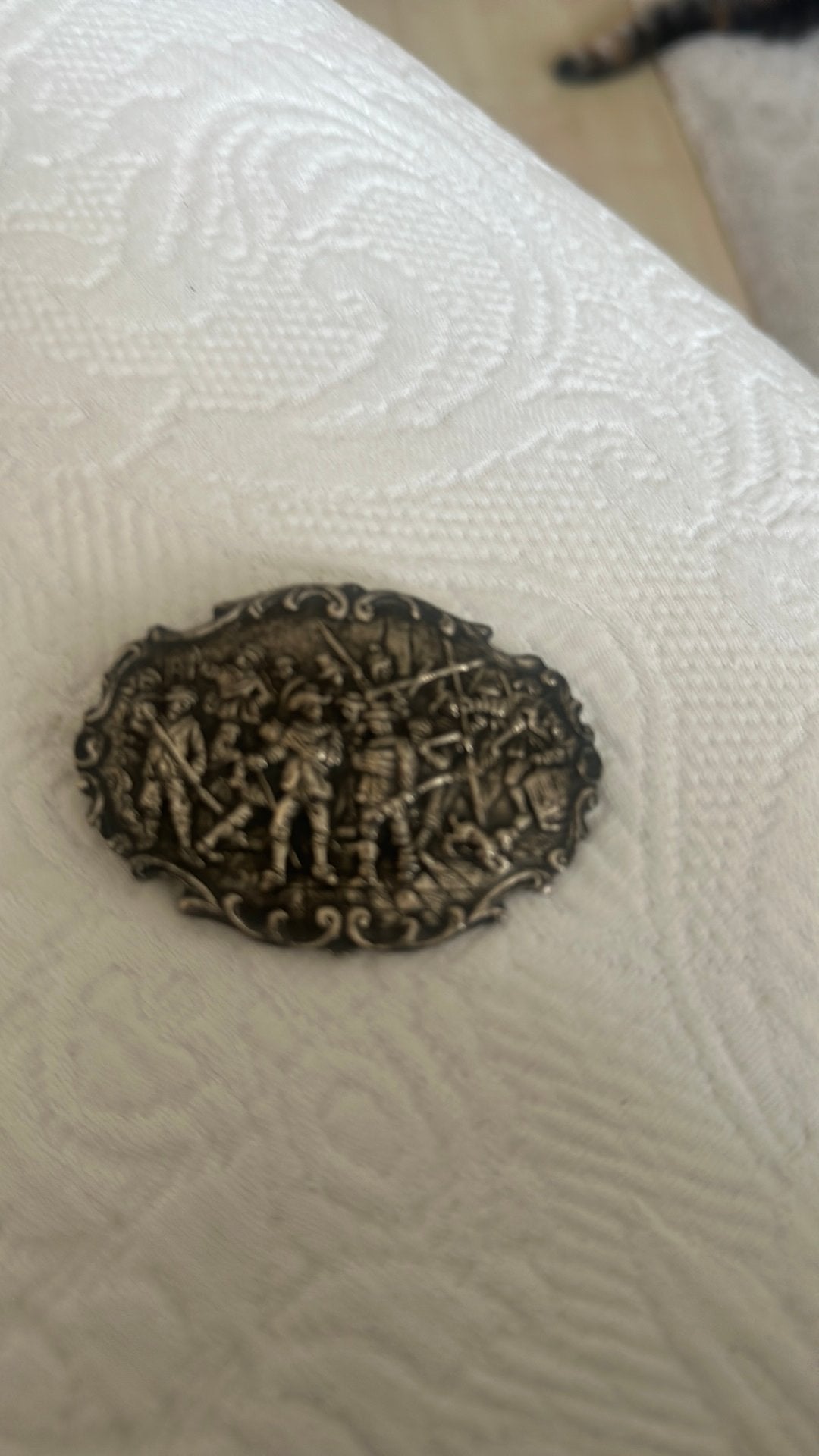 Zilveren broche   Antiek, Ophalen of Verzenden, Zo goed als nieuw, Zilver