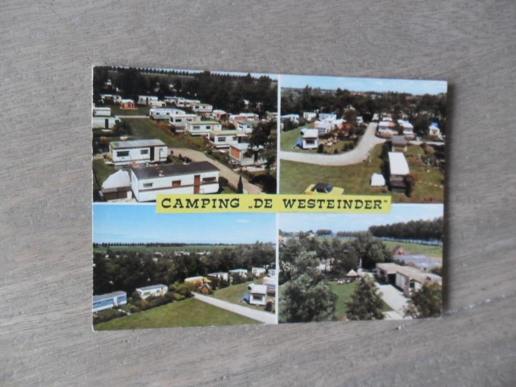 Burgerveen, camping de Westeinder/panorama 1977, Verzenden, 1960 tot 1980, Ongelopen, Noord-Brabant