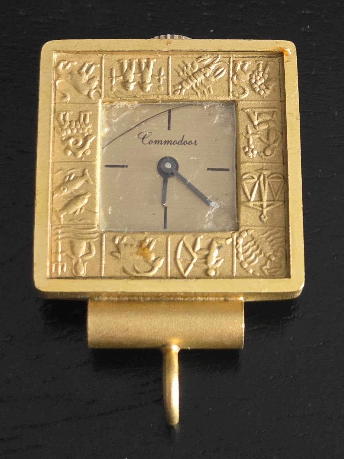 Vintage Commodoor Horloge Hanger Sterrenbeelden, Ophalen of Verzenden
