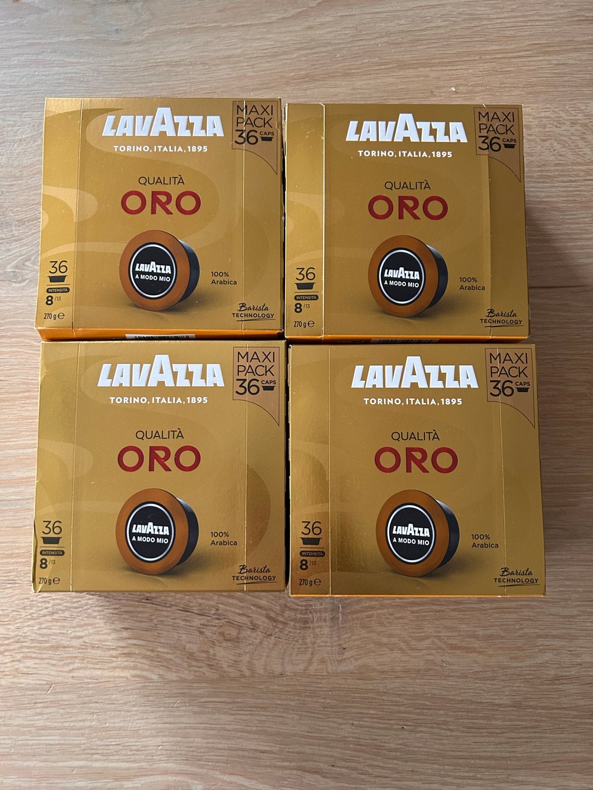 Lavazza Qualità Oro A Modo Mio koffiecapsules - 4x36 stuks, Koffiepads en cups, Overige modellen, Verzenden, 10 kopjes of meer