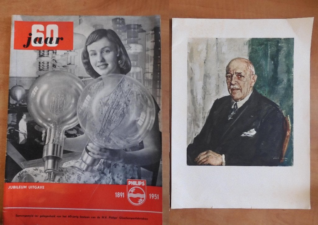 60 jaar Philips Eindhoven 1891-1951 jubileumuitgave, Boeken, Ophalen of Verzenden, 20e eeuw of later, Gelezen
